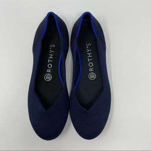 Rothy’s The Flat Round Toe in Maritime Navy Size 7